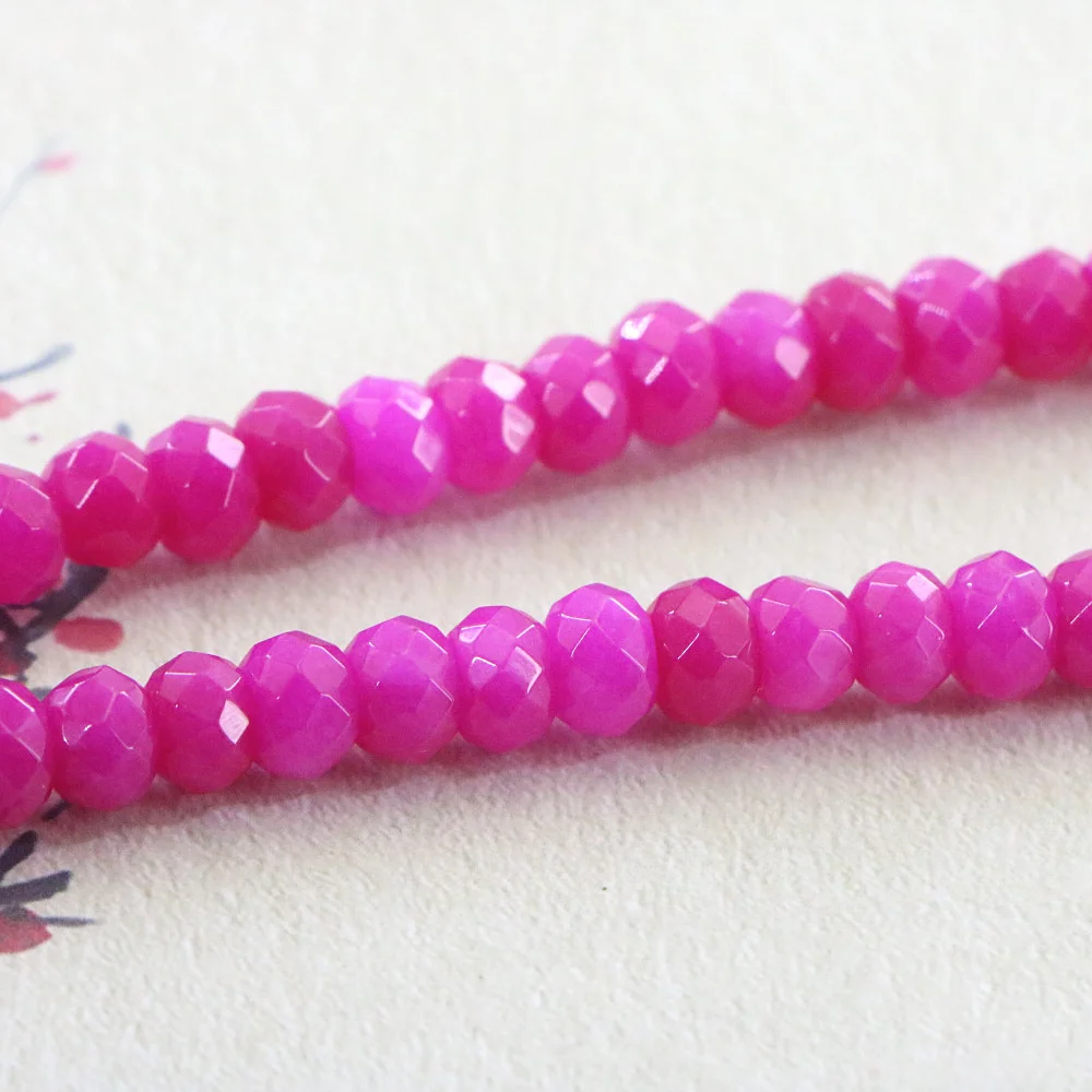 NEW Beautiful 5x8mm Faceted Purple Alexandrite Abacus Beads for Jewelry Making DIY Necklace Bracelet Natural Stone Accessory