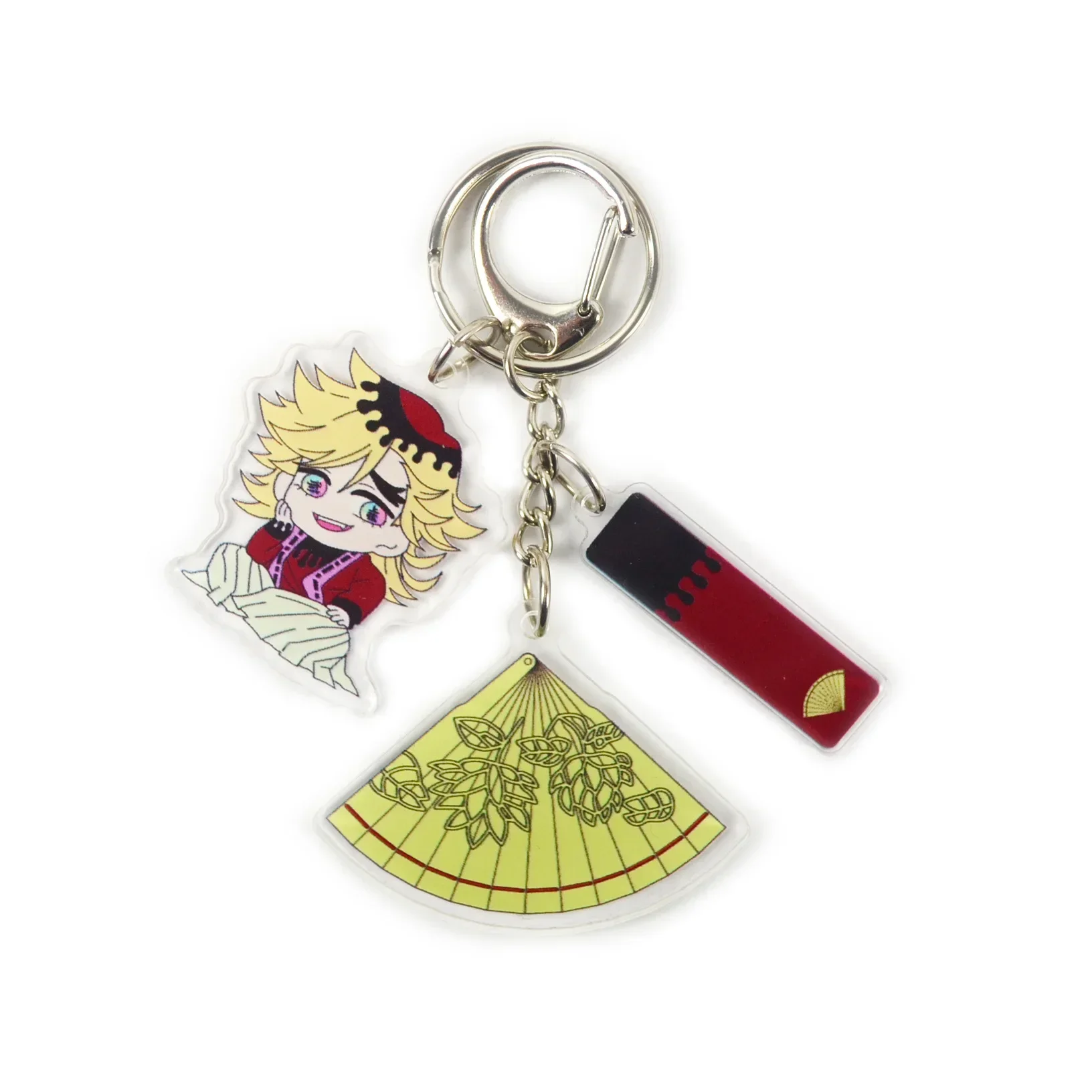 Kibutsuji Muzan Keychain Anime Kokushibou Douma Akaza Nakime Gyokko Gyuutarou Enmu Acrylic Keychain Backpack Pendant