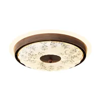 Song – ventilateur de plafond sans lame esthétique, lampe de soin oculaire silencieuse rétro minimaliste couleur noyer pour chambre à coucher 4