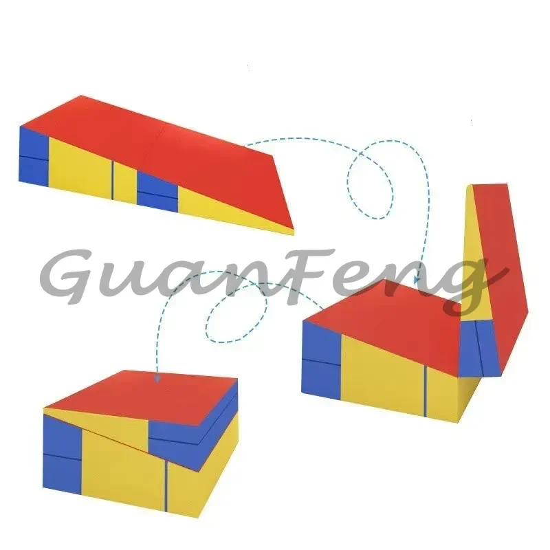 New Arrival Lightweight Foldable Incline Gymnastics Mat, Portable Incline Air Mat for Gymnastics Tumbling and Daily Home Workout