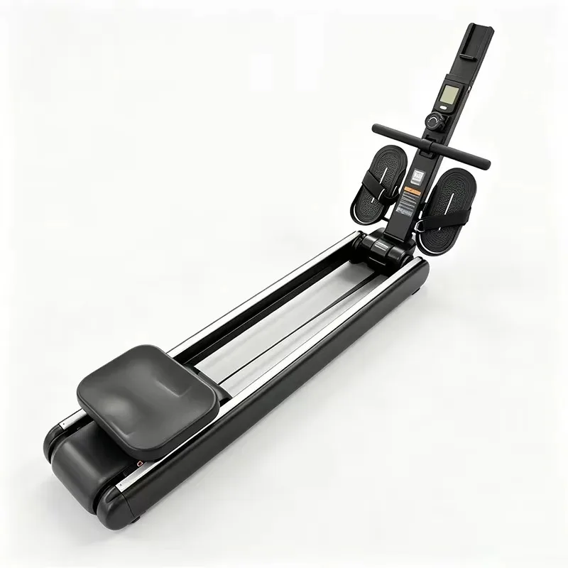 High-Quality Home Fitness Equipment Home Magnetic Rowing Machine  Silent and Smooth Rail LCD Display