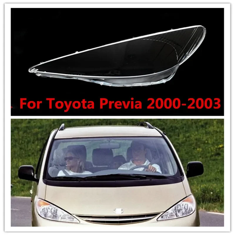 

HTTCY крышка передней фары для Toyota Previa, абажур для фар, чехлы для фар, стеклянная линза, оболочка 2000 2001 2002 2003