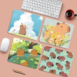 Capybara Mousepad 25x29cm Small Table Mat Student Mousepad Computer Keyboard Pad Games Pad Desk Mat for PC Gamer Mousemat