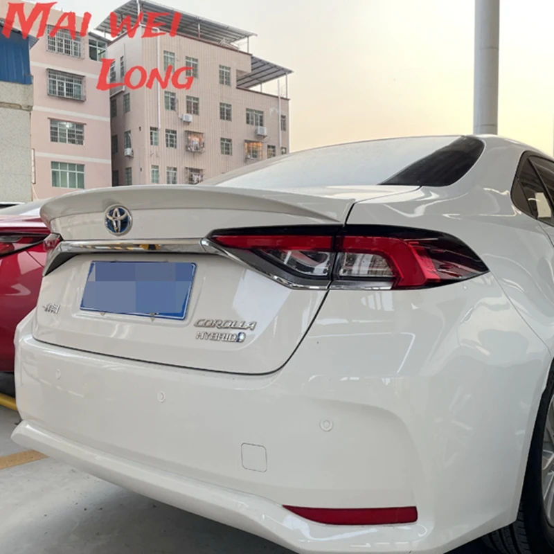 For new Toyota Corolla spoiler 2019 2020 High Quality ABS Primer Color Car Tail Wing Decoration Trunk Spoiler