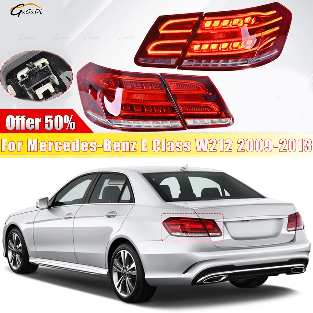

Fit for Mercedes-Benz E Class W212 2009-2013 E200 E300 LED Tail Light Assembly Turn signal Rear fog light and brake light