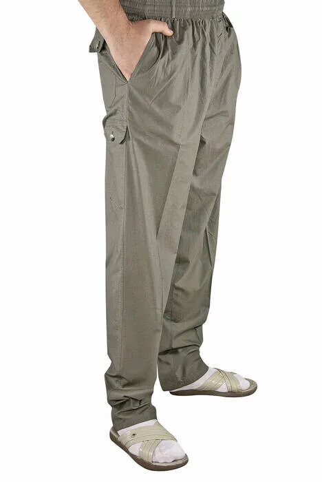 

IQRAH Berat New Luxury Linen Khaki Men 'S Harem pants-Hajj Umrah 'S Trousers