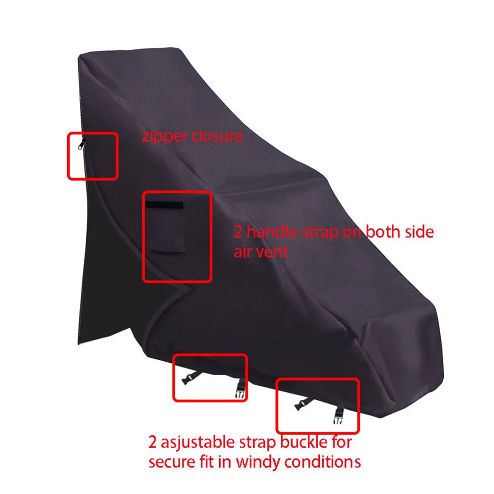 غطاء مقاوم للماء مناسب تمامًا لكراسي رفع حمام السباحة الداخلي مصنوع من قماش أكسفورد 600D للحماية الدائرية للسنة #4