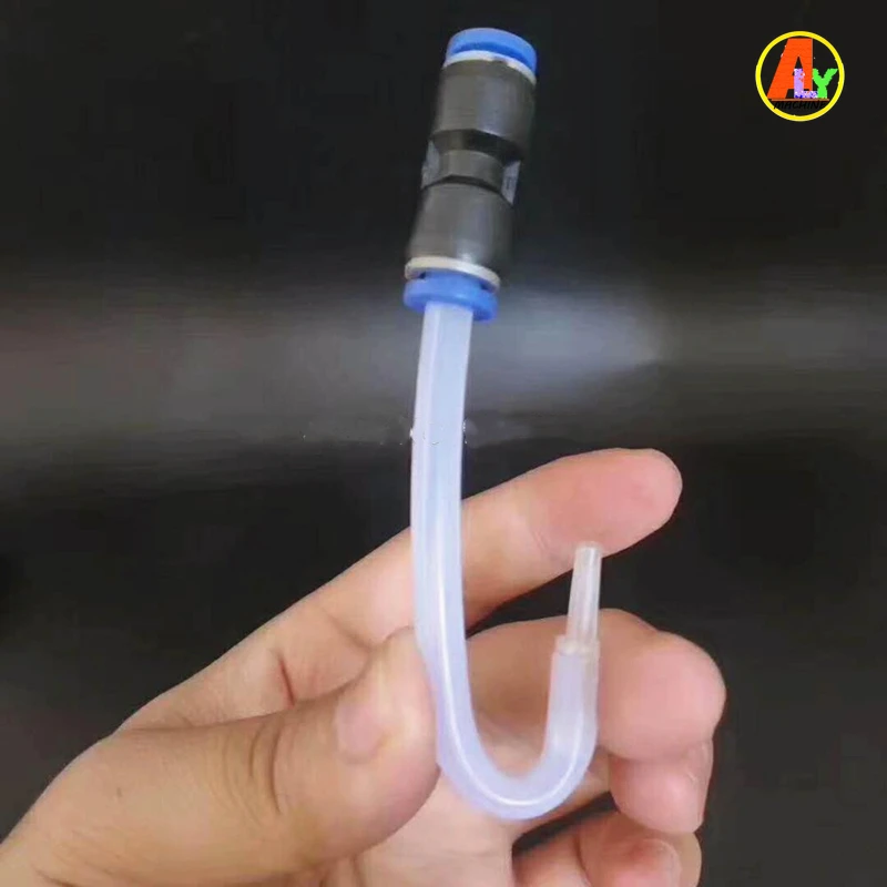 Common Rail Injector Repair Straight Plug-in Oil Return Transparent Tube with Built-in Fuel  Quick  Connector