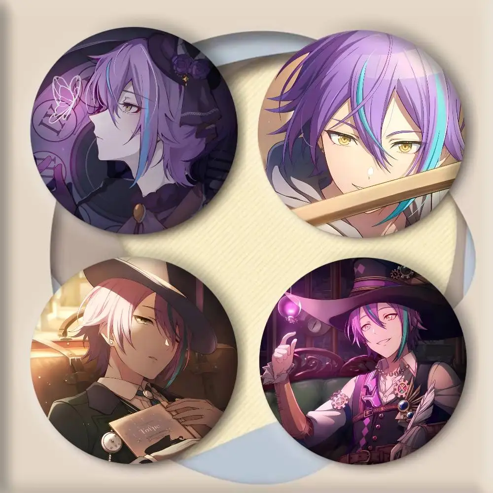 Anime Cartoon Game P-Project Sekai Kamishiro Rui Badges Ronde Cartoon Broche Kleding Rugzak Accessoires Reversnd Laserh