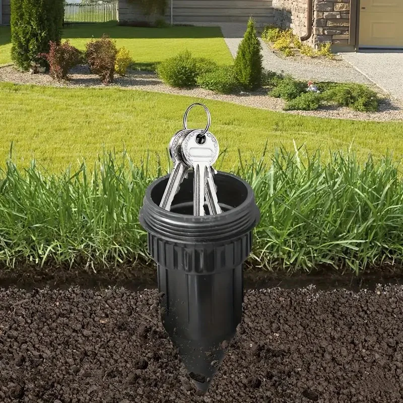 

Garden Key Hider Key Hider Realistic Sprinkler Head Waterproof Cash Holder Underground Watering Can Key Safe for Outdoor Garden