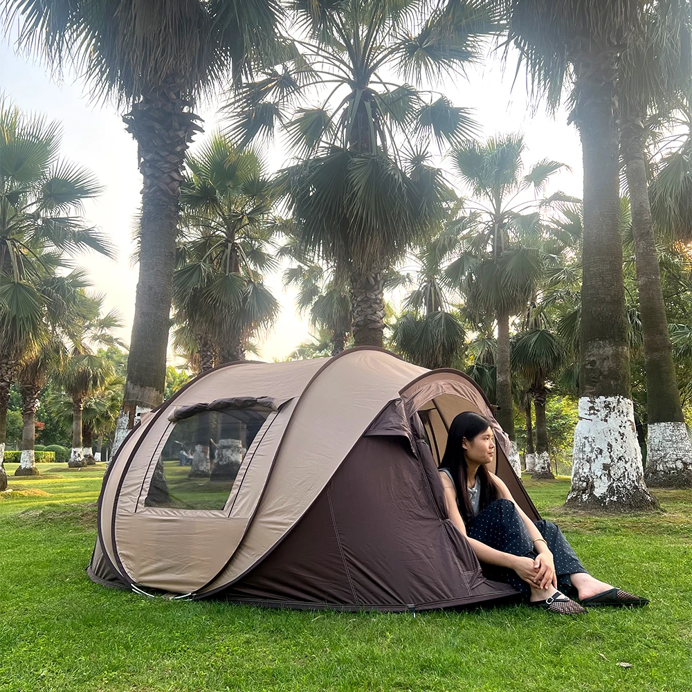 

One automatic tent for 5-8 people, waterproof camping tent, sun-proof outdoor tent, suitable for camping and hiking trips