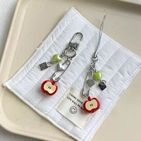 Game Love And Deepspace Caleb Cosplay Keychain Apple Pendant Keyring Key Chain Alloy Phone Chain Accessories Prop Gift