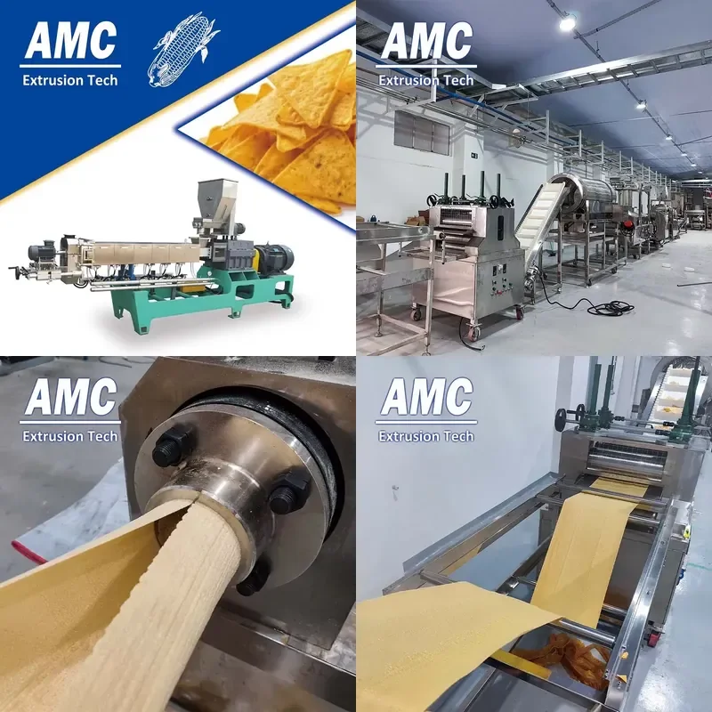 Máquina de Producción de Tortilla Chips Horneados CE AMC 2026, Máquina Extrusora de Doritos, Máquina para Hacer Chips de Maíz