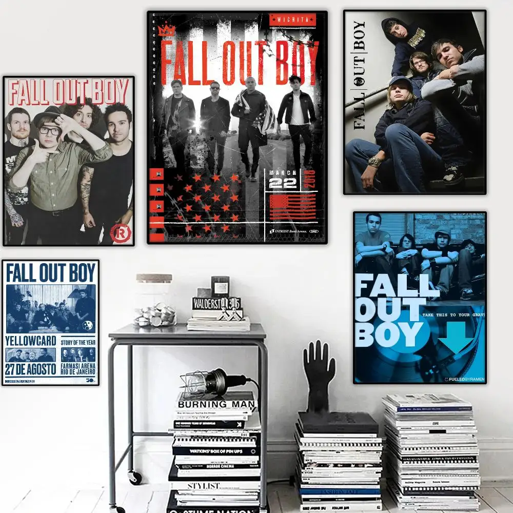 Band F-fall Out Boy Painting Calligraphy Wall Art HD Canvas Oil Painting Posters Prints Home Bedroom Decor Gift