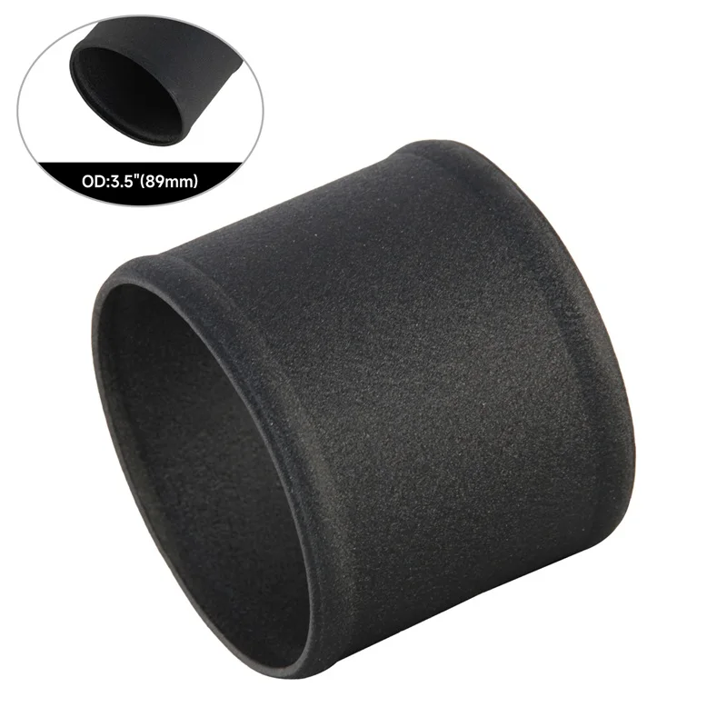 Gerade 80–102 mm 3,15–4,0 Zoll Rohrleitungsrohr Ladeluftkühler Turbo Ansaugluftleitungen L = 76 mm Schwarz/Silber