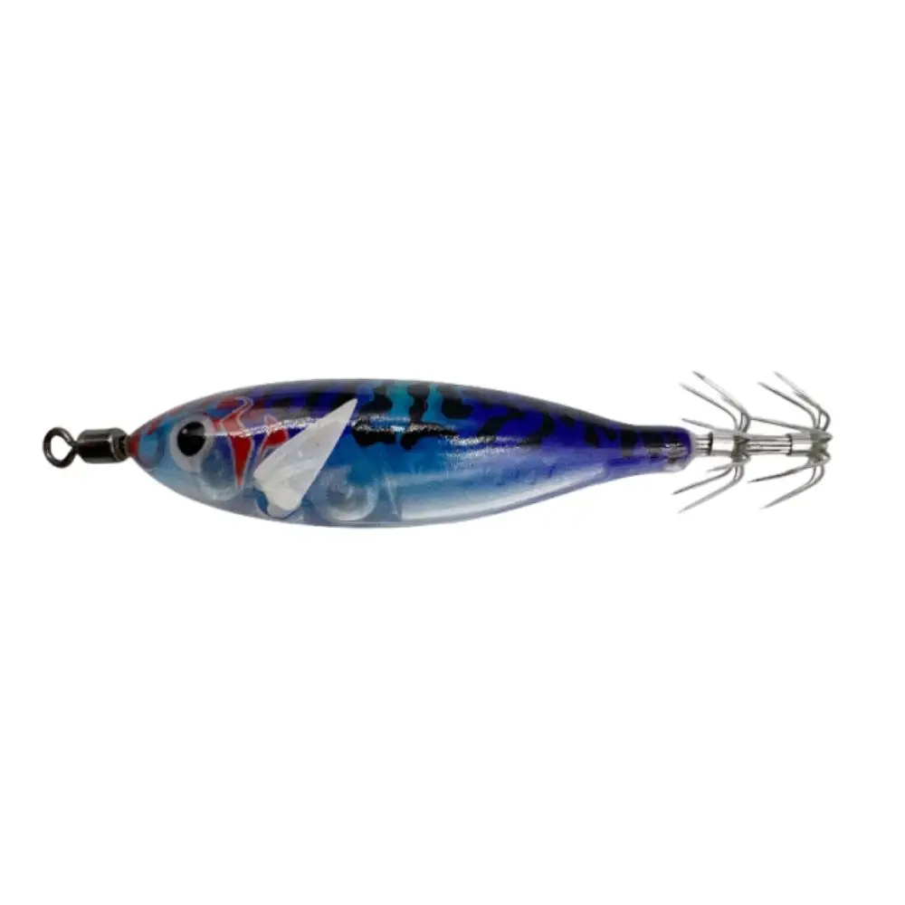 2Pcs Artificial Bait Squid Trolling Lure Glow-in-the-dark Luminous Material Shrimp Lure 8cm Length Horizontal Squid Lure