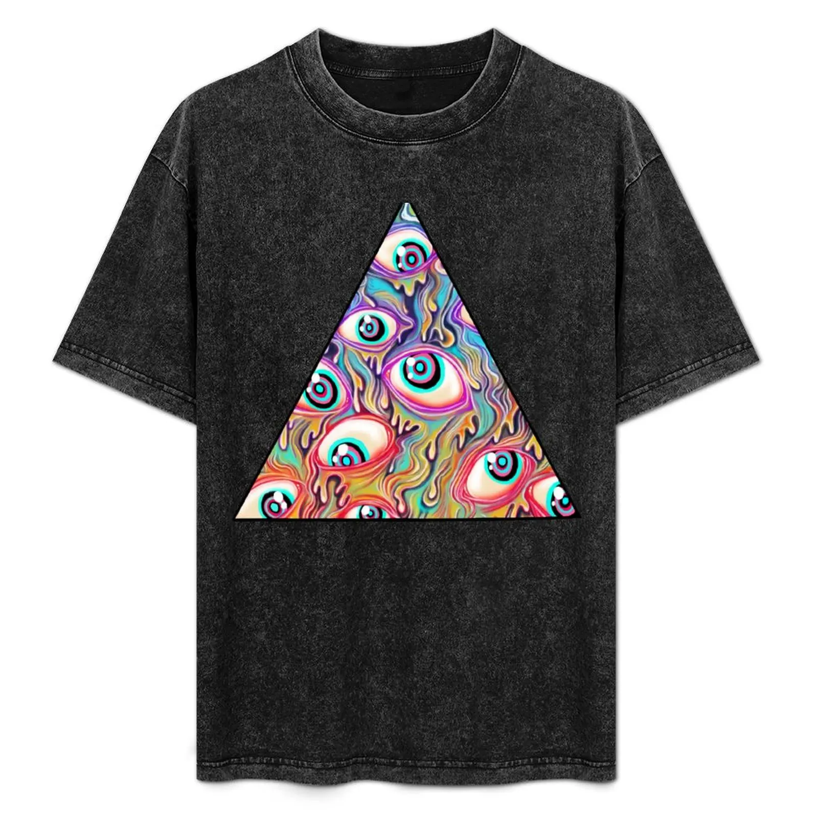 

Eyeball Pattern T-Shirt Comfort Stretch Tee Shirt