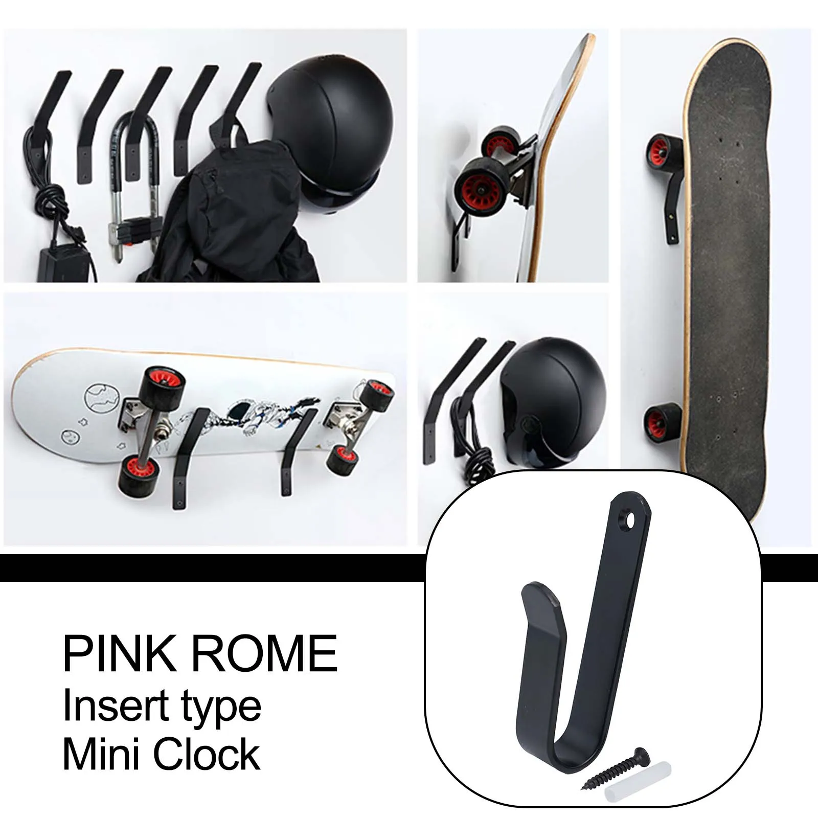 1pcs Snowboard Wall-Mounted Rack Hanger Snowboard Display Organizer Storage Hook Surfboard Holder For Home Room Board Storage