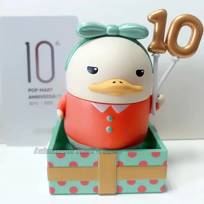 POP MART 10 Years Anniversary Duckoo Action Figures Toys Original POPMART Duckoo Anime Figures Dolls Collection Kids Gifts