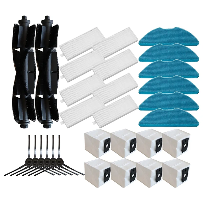 

【ESSENTIALS 】Spare Parts Replacement Kit 30PCS Brush Filter Dust Bag For TP-Link Tapo RV30/RV30 Plus/RV20 Max/RV20 Max Plus/RV10