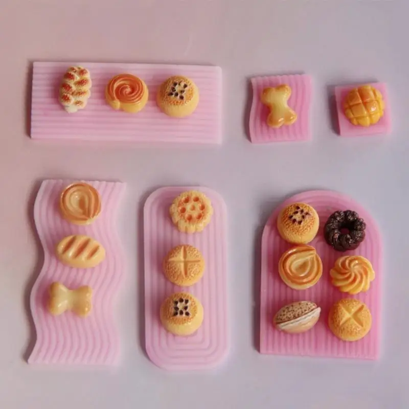 

91AF Multipurpose Small Tray Moulds Silicone Texture for Snacks Craft Projects High Temperature Resistance Easy Cleaning