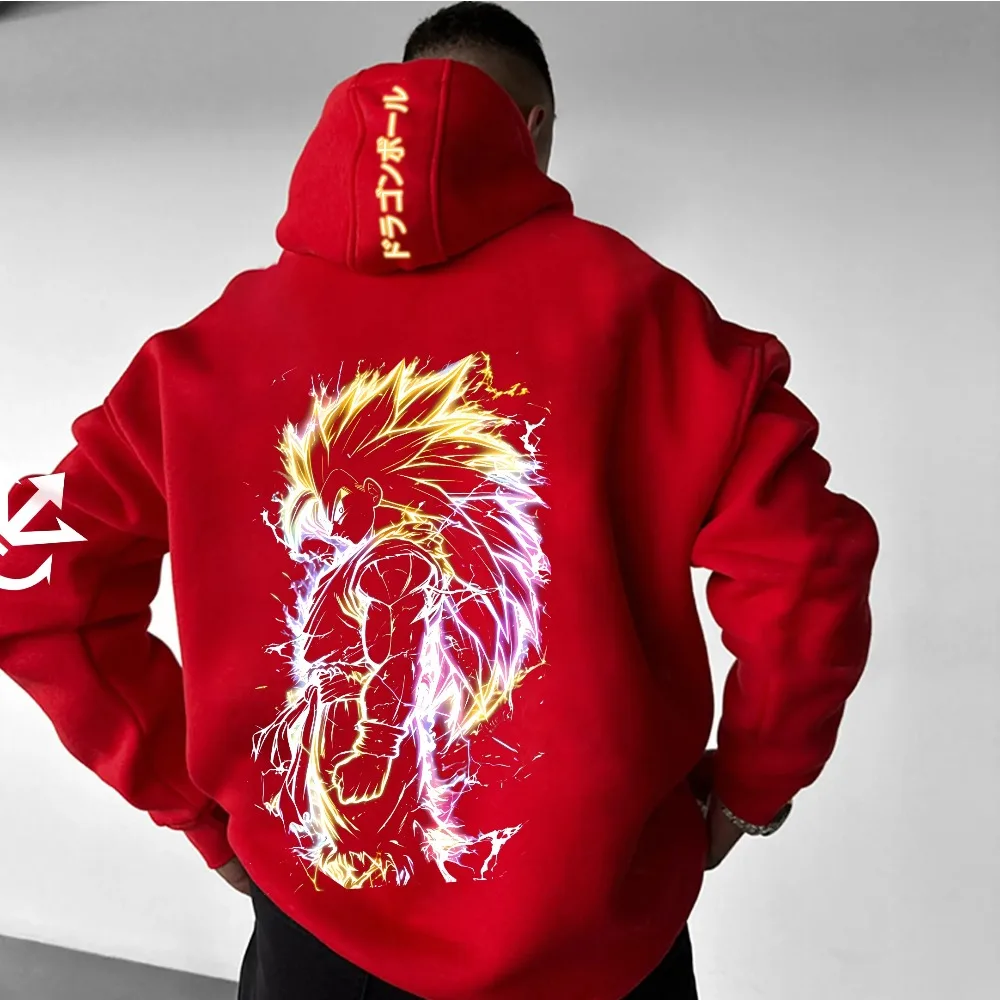 秋と冬のアニメメンズストリートドラゴンボール孫悟空原宿2025ヴィンテージセーターオーバーサイズレディース長袖ユニセックス