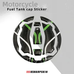 Impermeável Decorativa Adesivos de Proteção, 3D Carbon Fiber Fuel Tank Cover, Acessórios Da Motocicleta, Adequado para KAWASAKI Z900 Z650