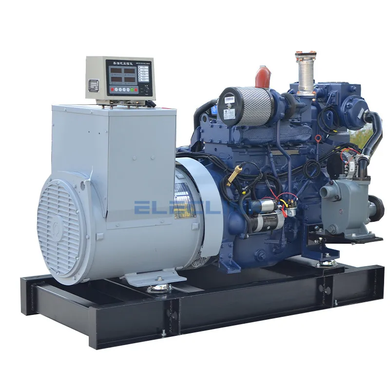 50Hz 25kw Seawater Cooled Marine  Generator Set By Weichai Engine WP2.3CD40E200 With CCS Certificate For Shipyard