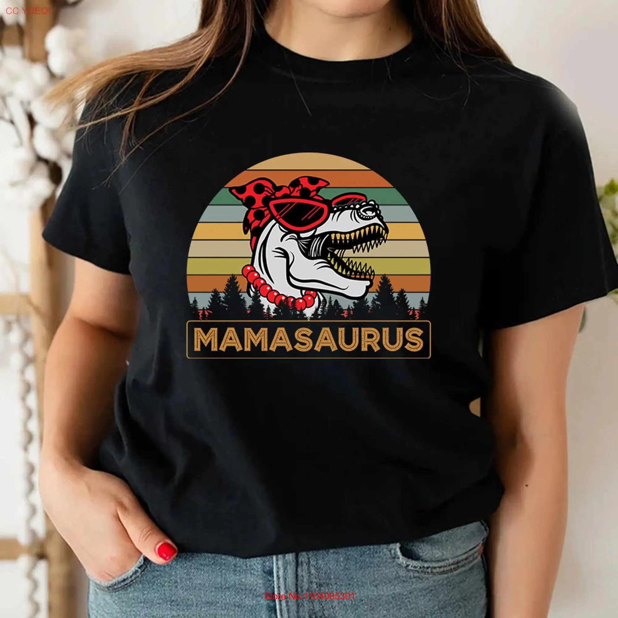 Mamasaurus T Shirt Mommysaurus Pregnancy Maternity Pregnant for Mom Mothers Day New Rex long or short sleeves