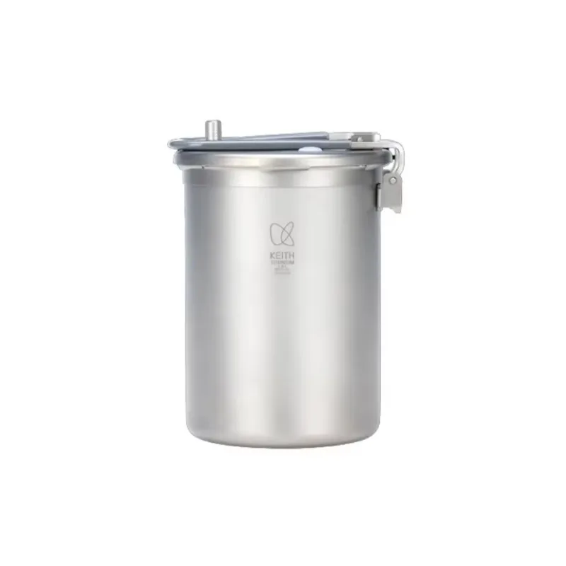 Sustainable Titanium Camping Cookware Set, Outdoor Pressure Cooking Pot for Hiking, Backpacking & Picnic
