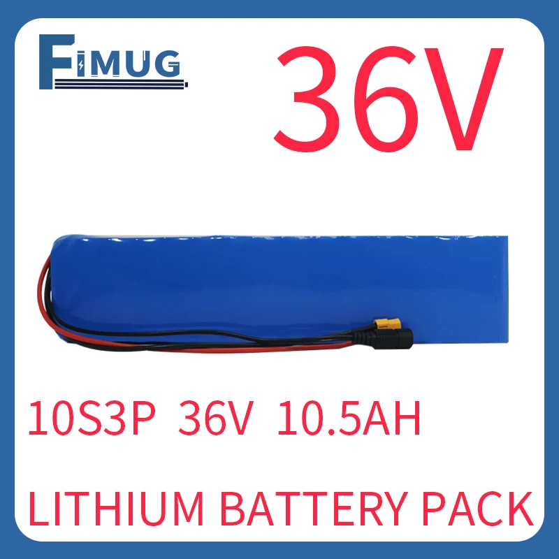 

FIMUG 18650 10S3P 36 В 7,5 Ач литиевый аккумулятор с 20 А BMS, используемый для скутеров, велосипедов, мотоциклов, оборудования 36 В и т. д.