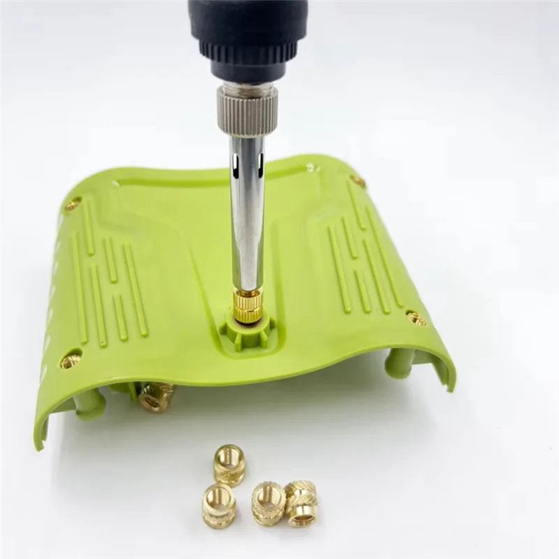 

N08R US-Plug Brass Nut Embedded Soldering Iron Tip For Heat Set Inserts, M2 To M6 Kit For 3D Printing