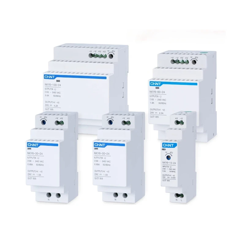 

NKY6 Chint HDR Rail Type 24V DC 12/5A Switching Power Supply 15/30/60/100W Transformer DR