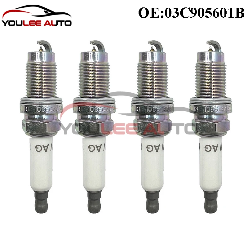 

03C905601B 03C905601A SIZFR6B8EG Iridium Spark Plug For Audi A1 A3 VW Passat Golf Polo Jetta Tiguan Seat Skoda Auto Parts