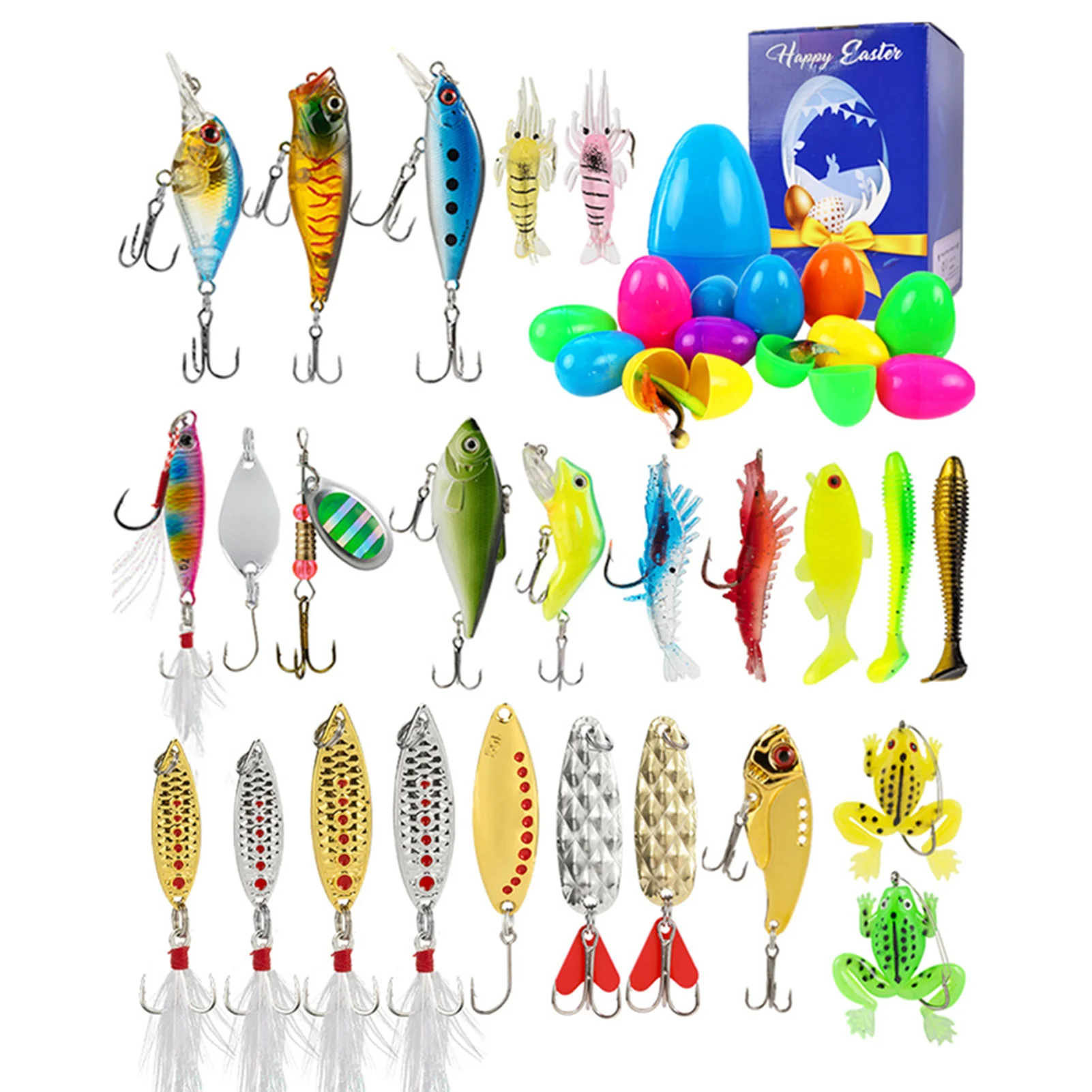 

Набор рыболовных приманок и снастей «Сюрприз» для всех рыболовов: подарок для отдыха на берегу реки, для мужчин, для ловли пресноводного басса