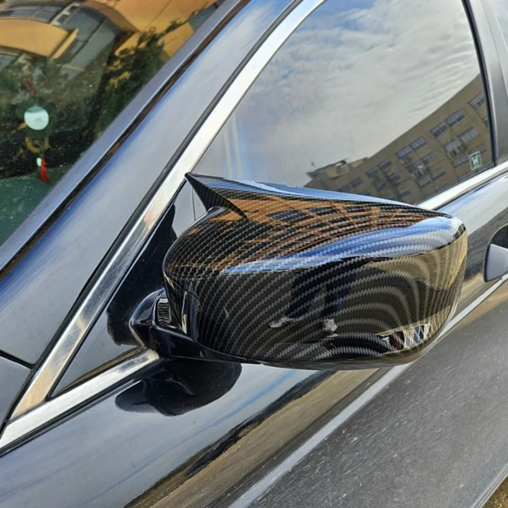2PCS For Honda Accord 8th 2008 2009-2013 Rearview Side Mirror Cover Wing Cap Exterior Door View Trim Car Decoration Accessories