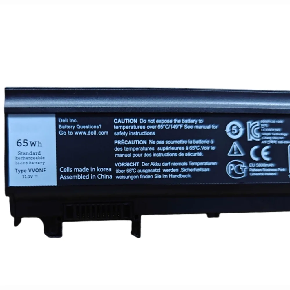 65Wh New VV0NF Original Battery for Dell Latitude E5440 E5540 1N9C0 F49WX NVWGM CXF66 9TJ2J