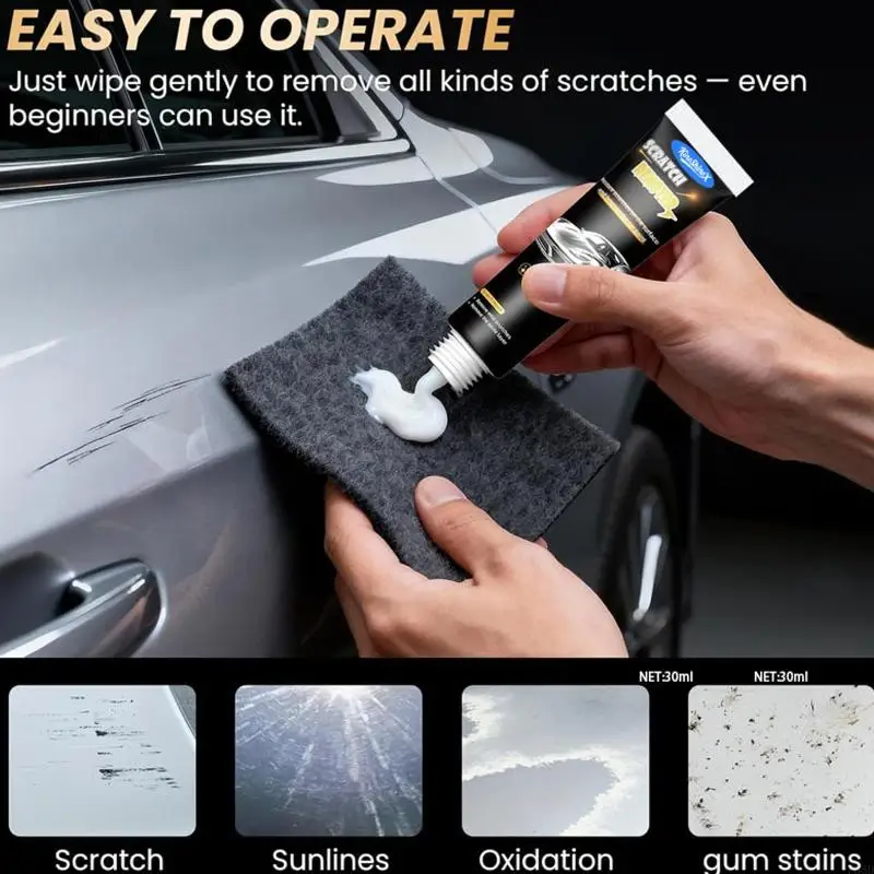 Routine Exterior Care Touch Up Cream for Light Car Paint Touch Up &