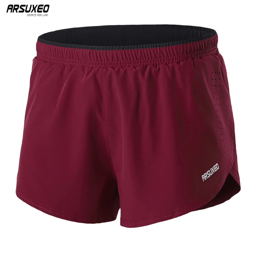 ARSUXEO Men's Running Shorts 2 in 1 Workout 3