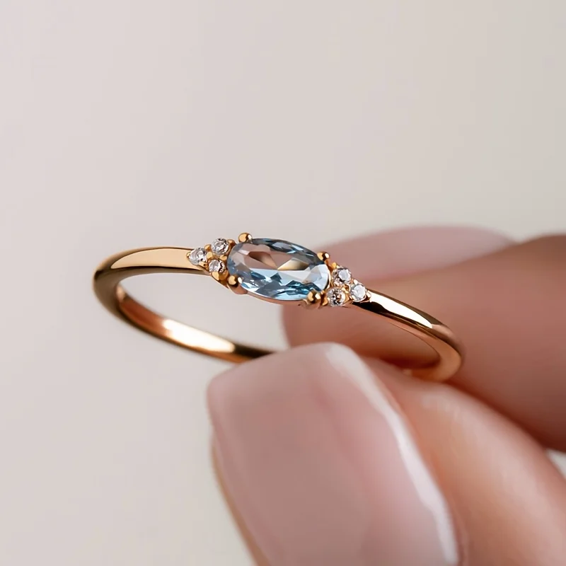 Anel feminino estilo retrô