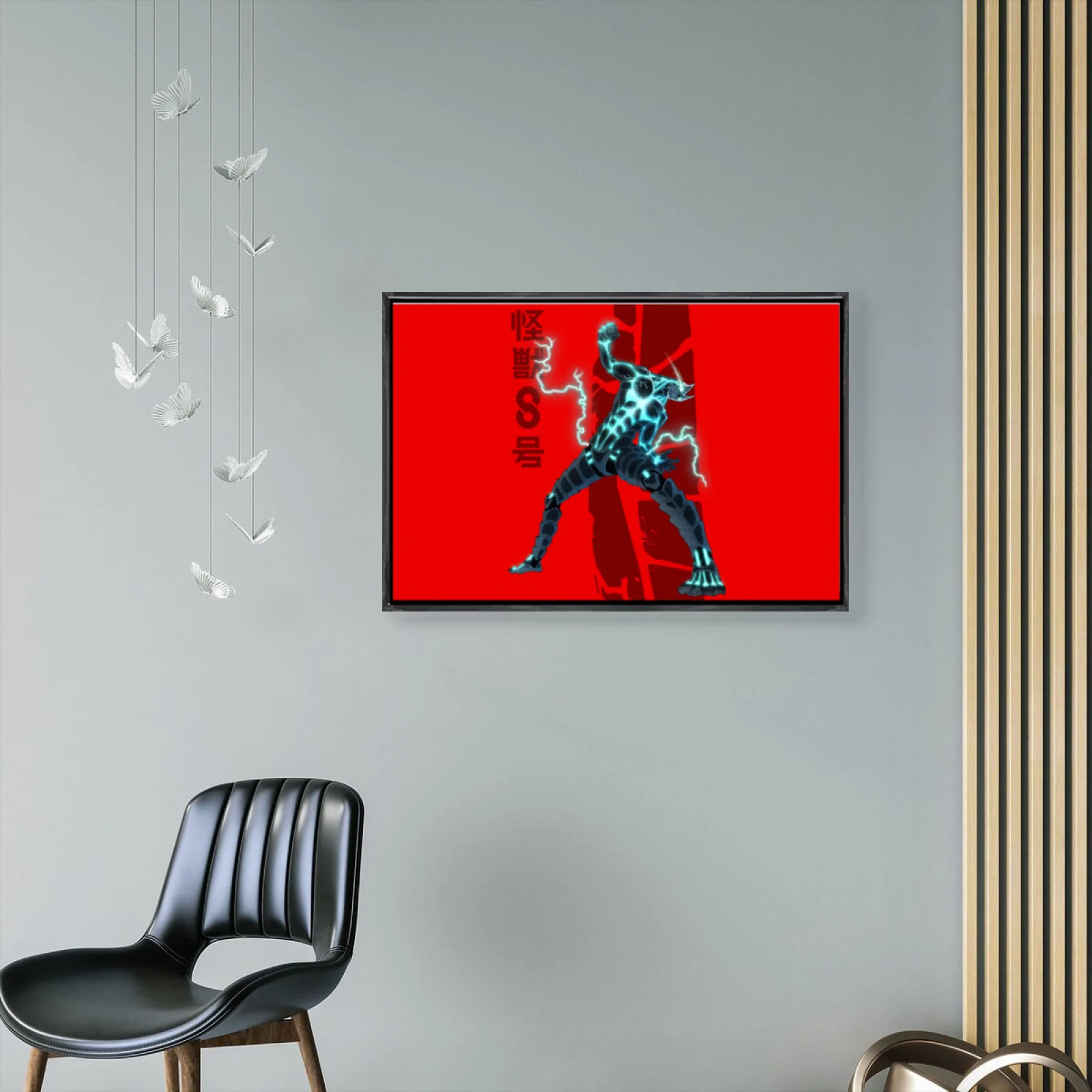 Affiche en toile multi-tailles de Manga japonais, Art mural à Double cadre, décoration de maison Kaiju No 8 pour salon et chambre à coucher