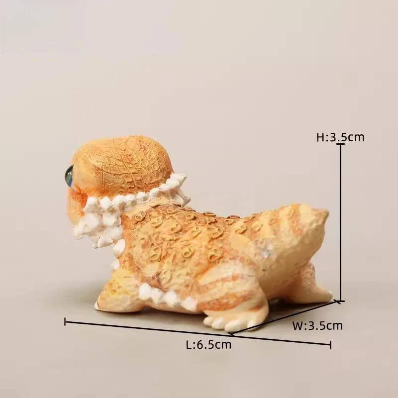 

R2502 1/6 масштаб ручной работы из смолы Pogona Vitticeps восхождение модель домашнего животного для 12-дюймовых фигурок украшение для рабочего стола