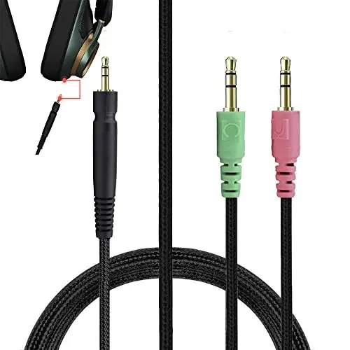 V-MOTA  Audio Cord Compatible with DROP + EPOS PC38X/G4ME ONE/Game Zero/PC373D/PC37X/GSP300/301/350/500/600/601/670 (PC Cable)