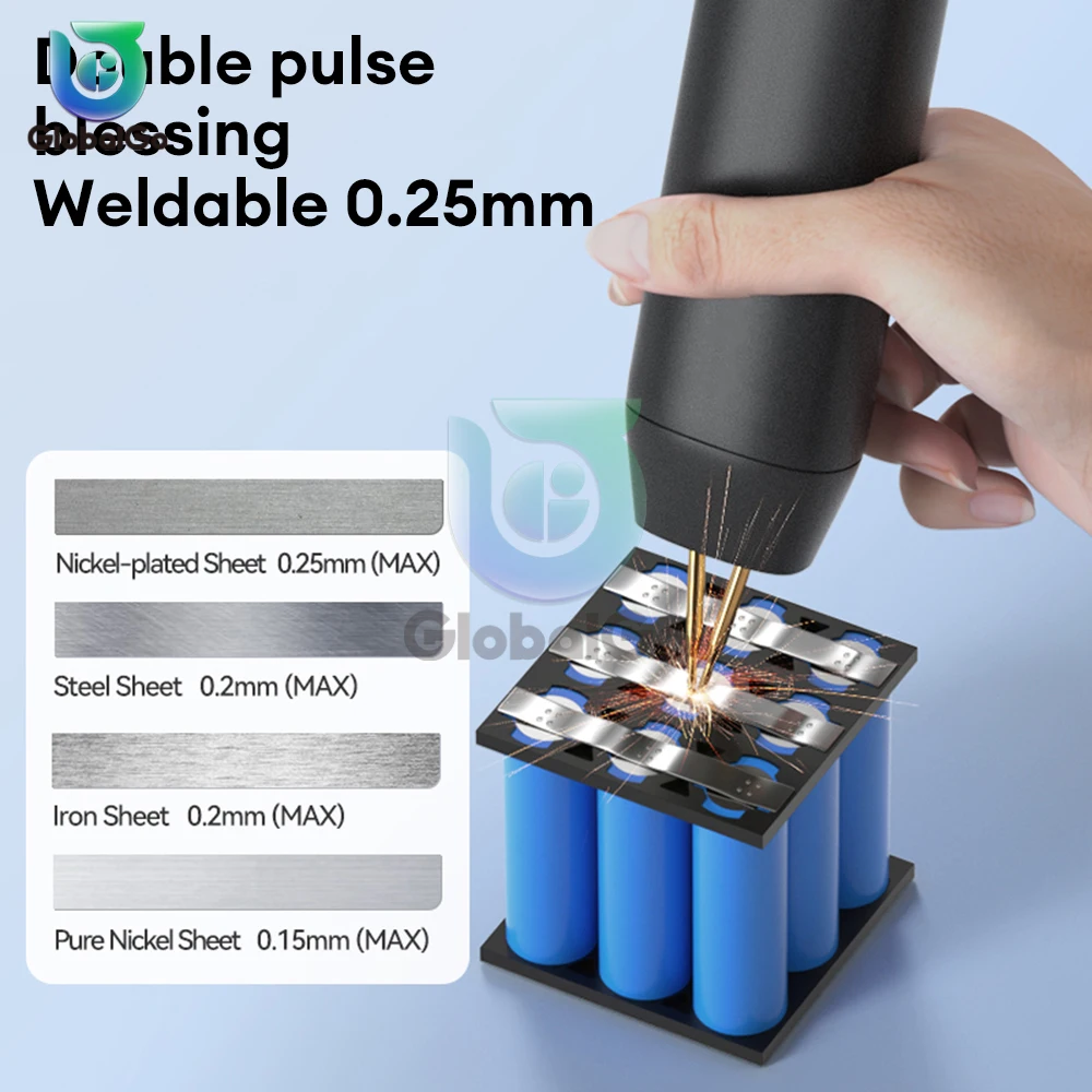 Imagem -02 - Diy Handheld Spot Welder 11 Engrenagem Ajustável Portátil Máquina de Solda a Ponto para 18650 Lithium Battery Welding Repair Tool