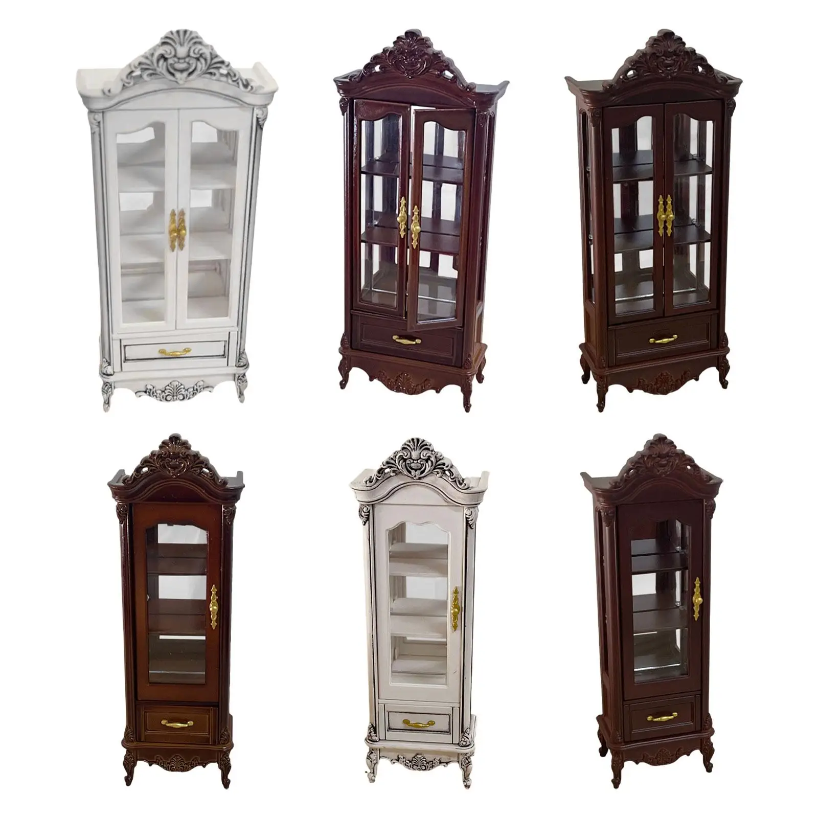 

1:12 Dollhouse Wine Cabinet Dolls Scene Collection Toy Realistic Display