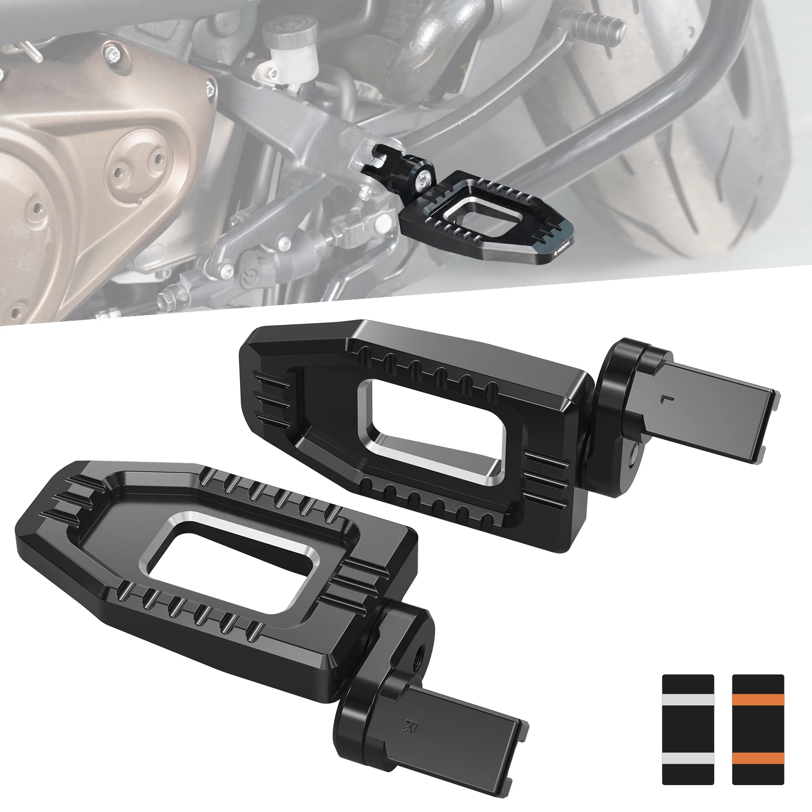 

Adjustable Motorcycle Footpeg Footrests for Harley Sportster S RH1250S 2021-2024 Street Bob FXBBS 21-23 Street Bob FXBB 18-20