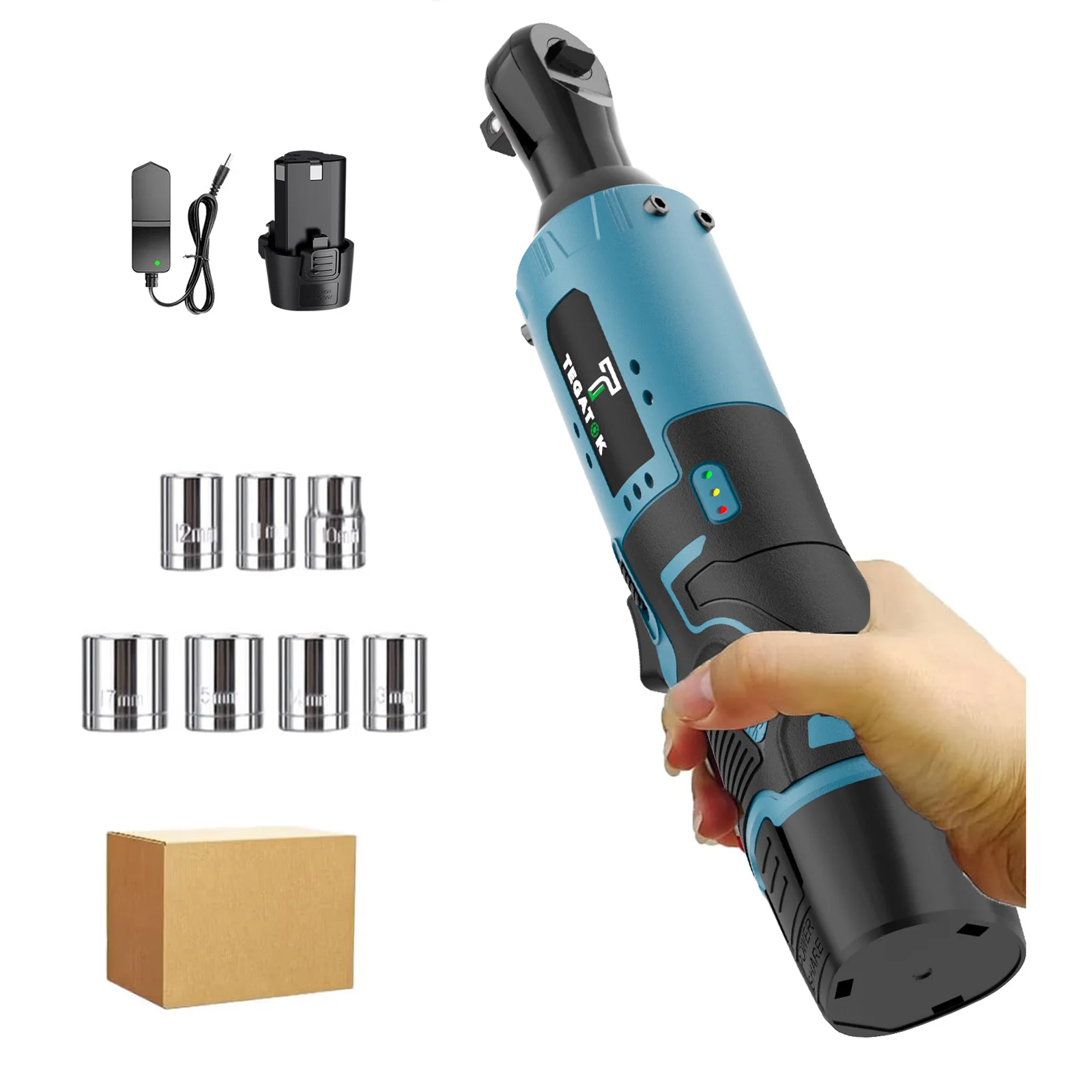 

Беспроводной электрический гайковерт 45 Нм, 3/8 дюйма, 300 об/мин, для авторемонта, мощный, для бытового использования