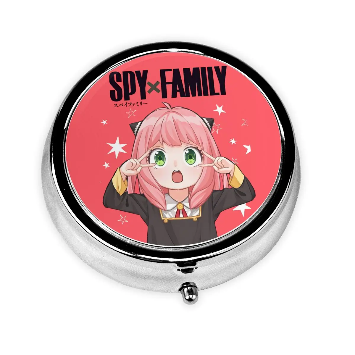 

Милый мультфильм S-SPYs, мини-портативные чехлы для таблеток для кошелька, классический чехол для хранения лекарств в стиле аниме, коробка для таблеток для путешествий