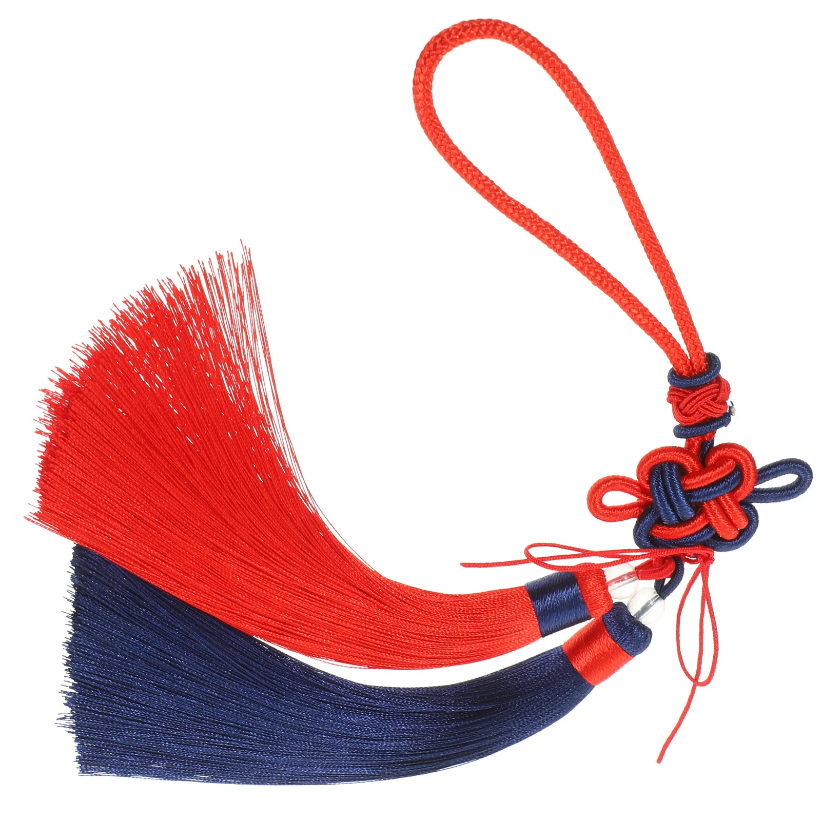 

Chinese Tai Chi Tassel DIY Supplies Red Navy Decorative Hanging Accessories Handmade Crafts Sewing Elastic Bands