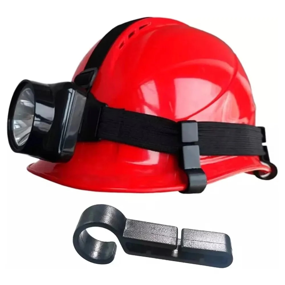 10 Pcs Helmet Headlamp Buckle Hooks, Safety Accessories for Mounting Headlamps on Construction Site Helmets